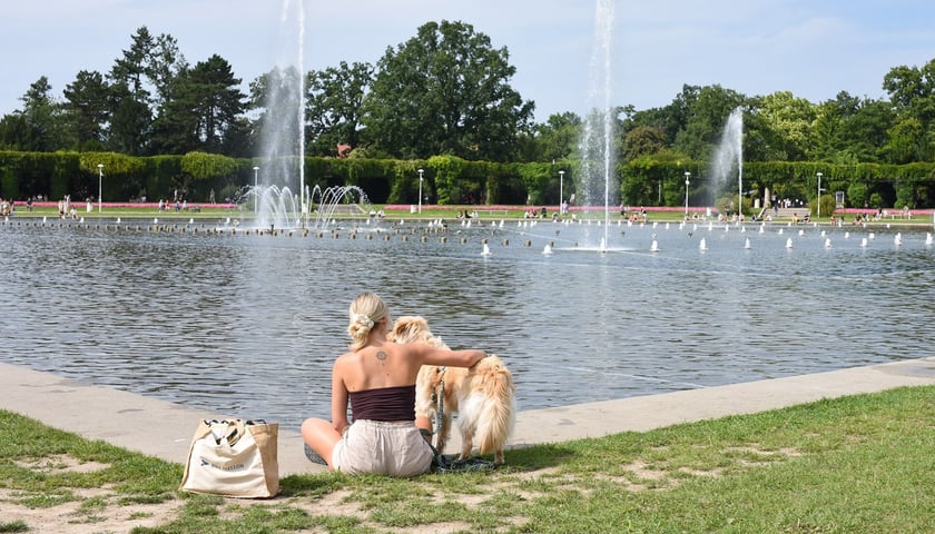 Podczas upału wrocławianie szukali ochłody nad wodą 