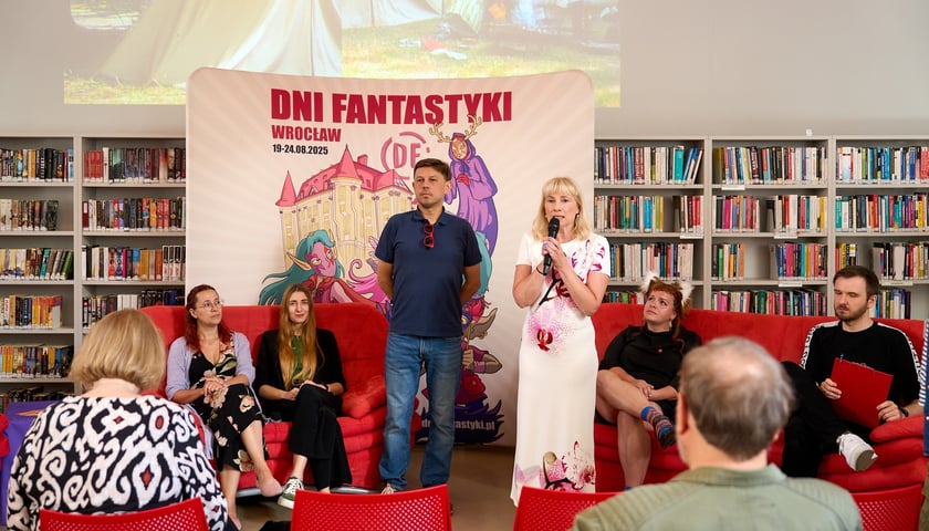 Konferencja prasowa zapowiadająca tegoroczną edycję Dni Fantastyki, Mediateka, 11 sierpnia