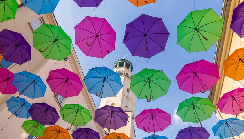 Popisy artystów sztuki cyrkowej podczas festiwalu OFCA w Oleśnicy 2025