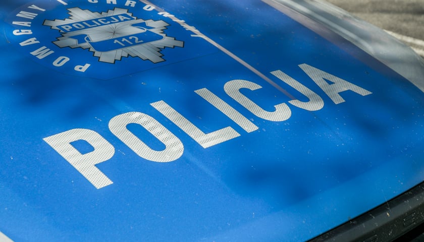 Maska radiowozu policyjnego