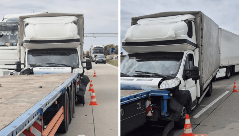 Zdjęcia z wypadku na autostradzie A4