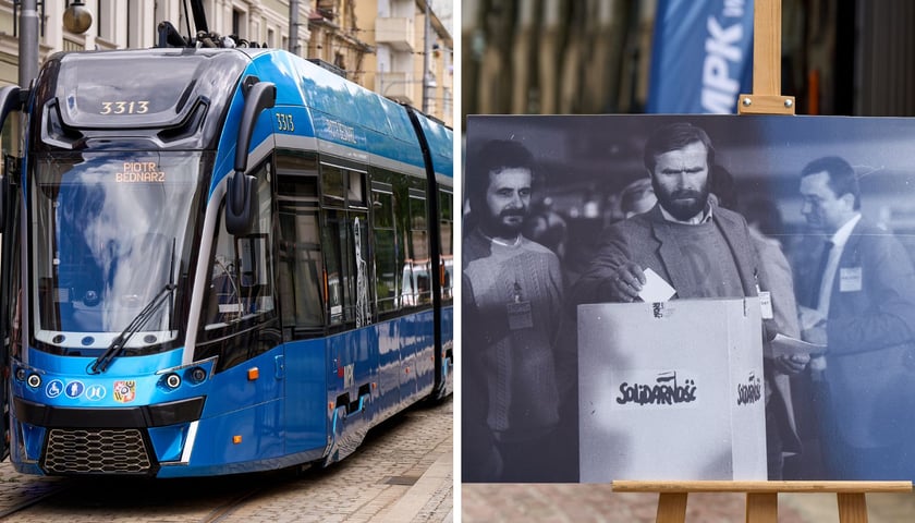 Tramwaj im. Piotra Bednarza, archiwalne zdjęcie Piotra Bednarza