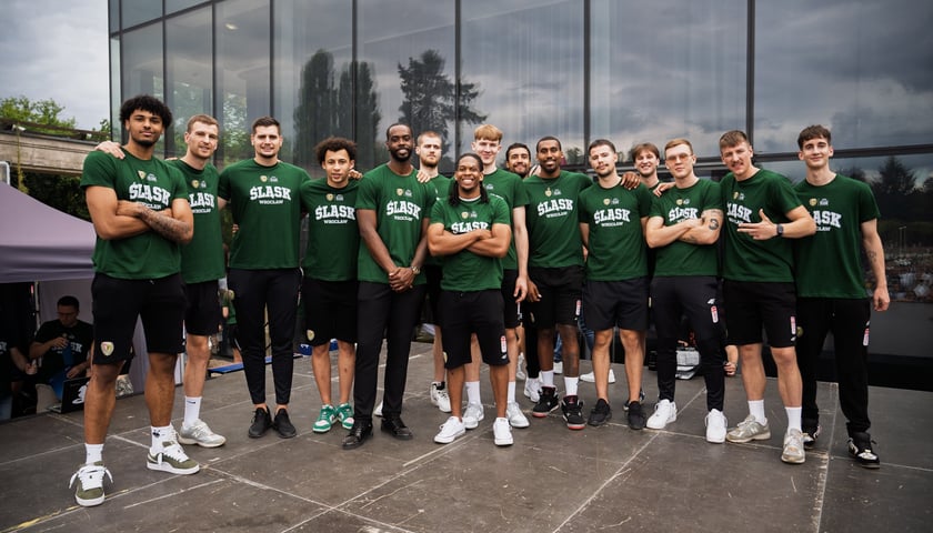 Prezentacja drużyny koszykarskiego Śląska Wrocław przez sezonem ligowym