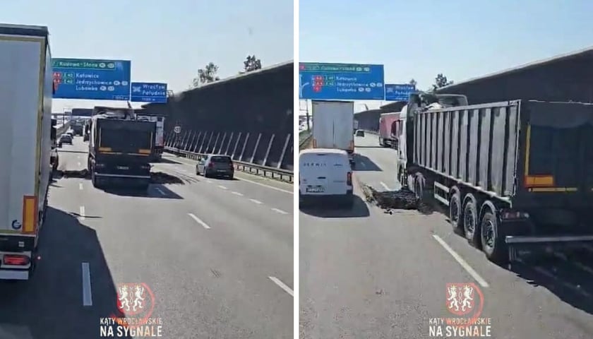 Rozsypana ziemia na AOW