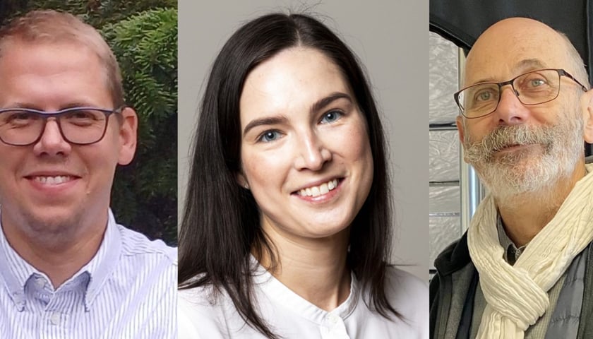 Od lewej: Bartosz Krajnik, Kristine Vaivode, Christian D. Muller