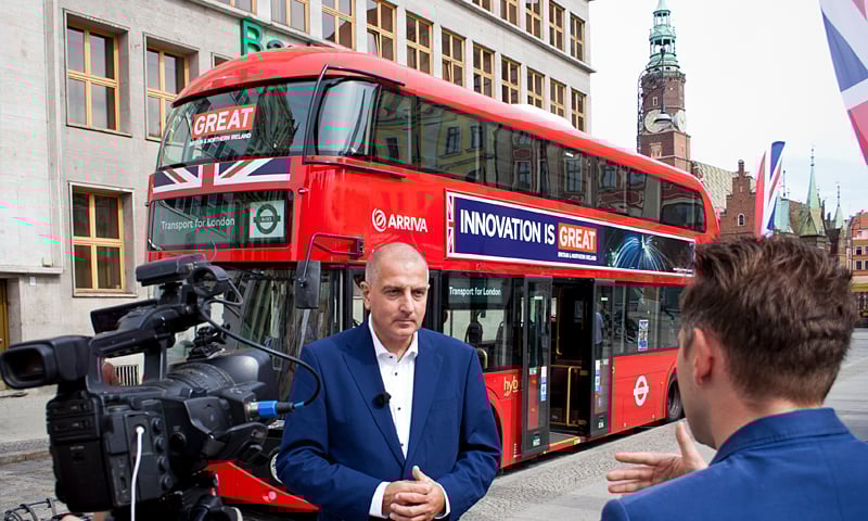 Londyński autobus we Wrocławiu