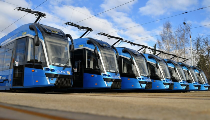 Moderusy Gamma na zajezdni Borek