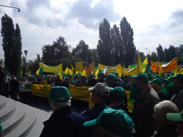 Działkowcy protestowali