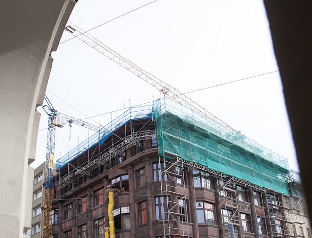 Szklany Dom w remoncie