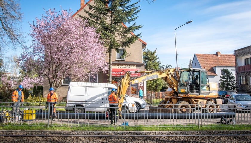 <p>Remont sieci wodociągowej przy ul. Olszewskiego, zdjęcie archiwalne.</p>
