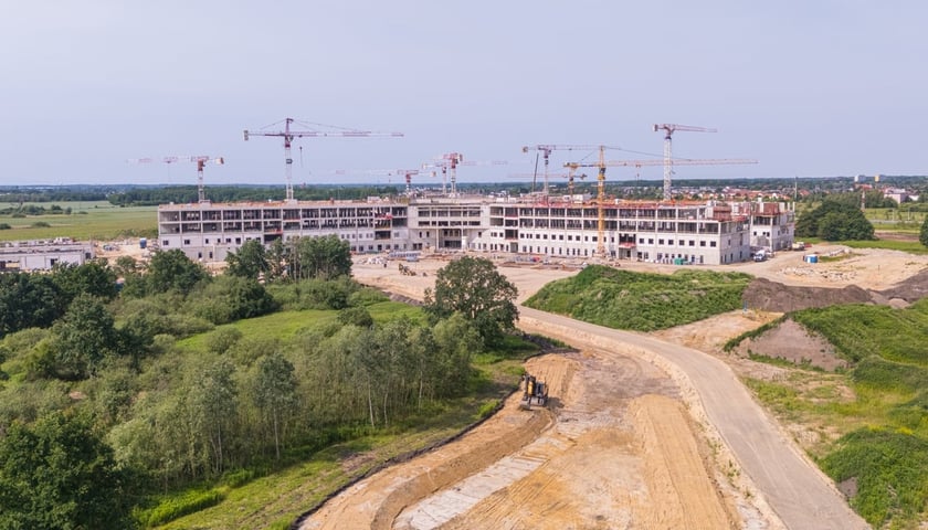 Szpital onkologiczny w budowie w czerwcu 2025