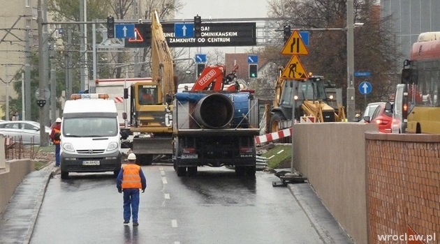 Utrudnienia w ruchu tramwajów na Pl. Dominikańskim