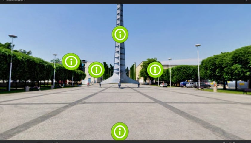 Hala Stulecia na smartfonie