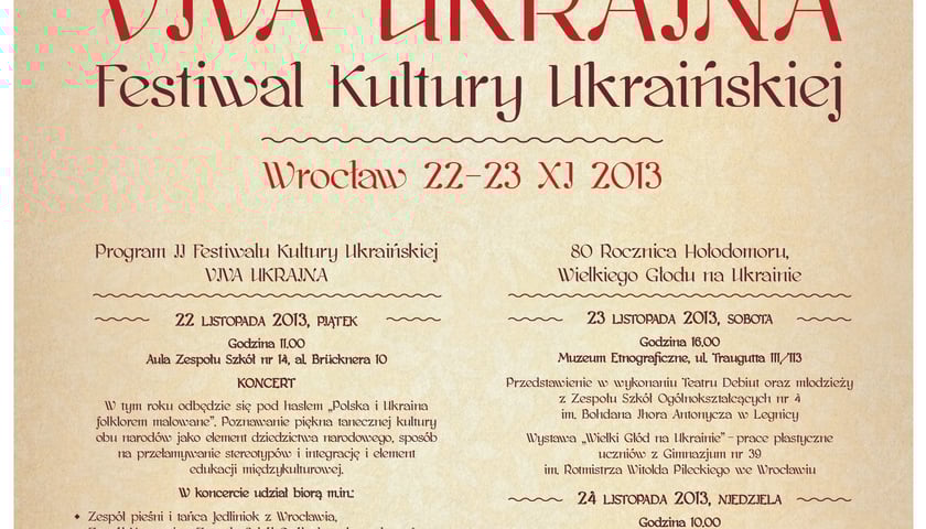 Rusza festiwal „Ukraina Viva!”