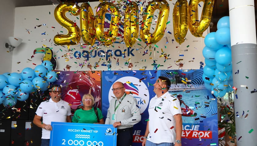 Feta z okazji dwumilionowego gościa Aquaparku 