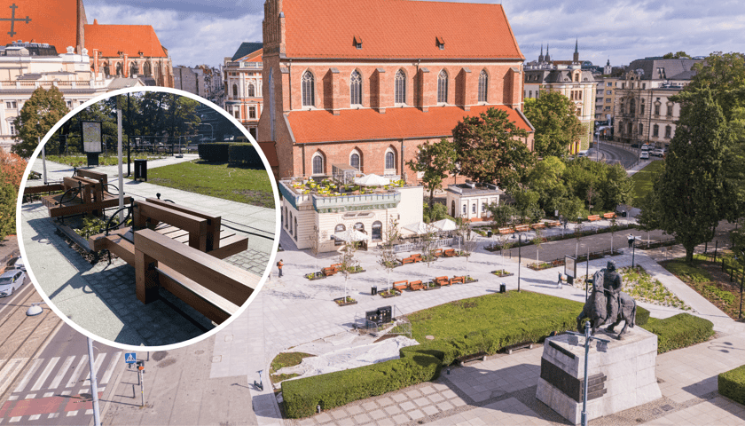 Zamiast betonu, 750 nowych krzewów i 20 drzew. Tak zmienił się skwer przy pomniku Chrobrego [WIDEO]