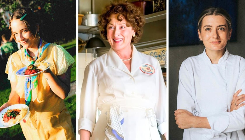 Na zdjęciach: z lewej Daga Furmanek-Lorenc, w środku Meryl Streep jako Julia Child, z prawej Małgorzata Karkocha-Jakubowska