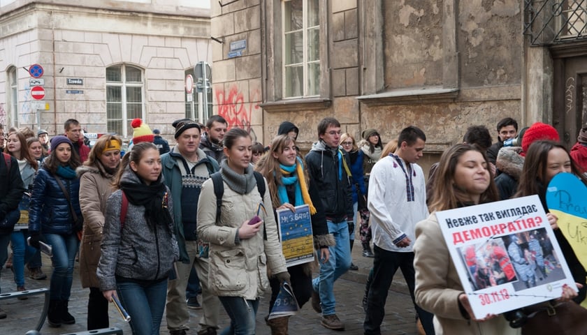 Akcja poparcia dla Ukrainy (ZDJĘCIA)
