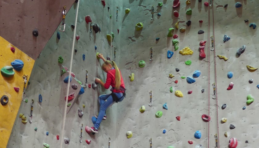 WF na ścianie wspinaczkowej