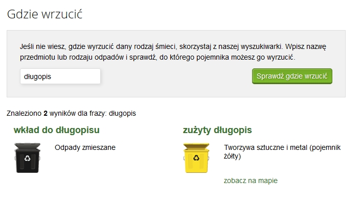 Gdzie wyrzucić długopis?