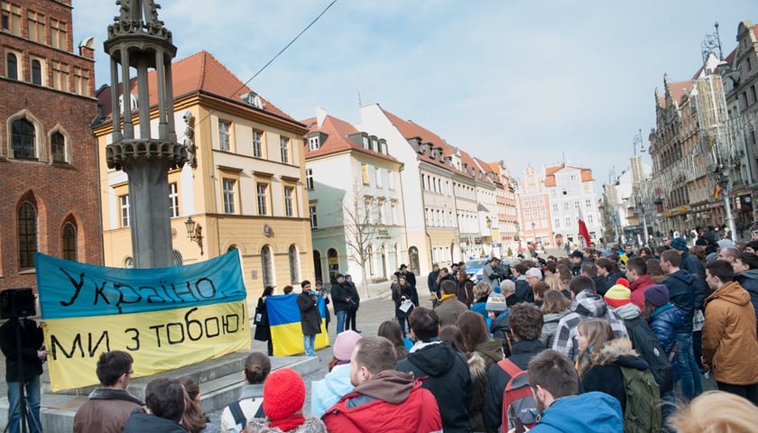 Ranny na Majdanie Ukrainiec we Wrocławiu