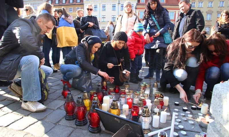 Wrocław dla Ukrainy: wiec, koncert, happening, modlitwa