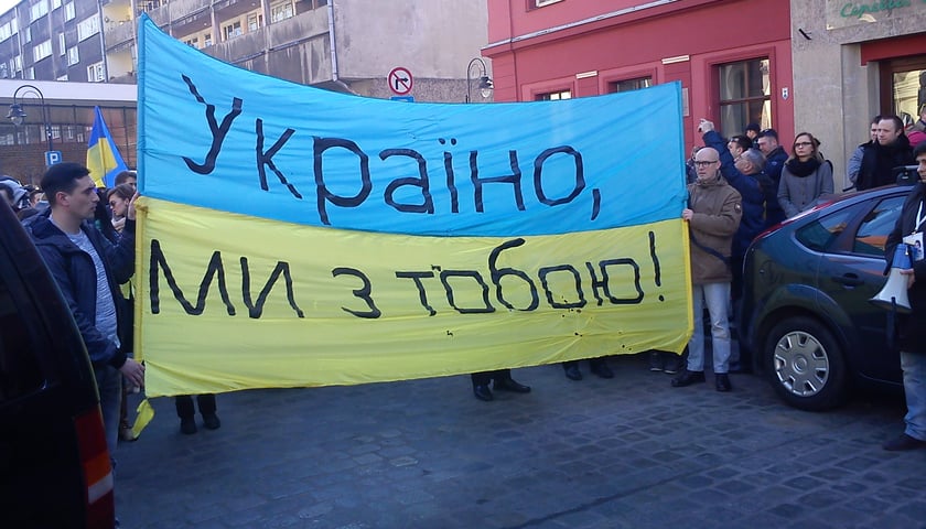 „Solidarność” z Wrocławia z Ukrainą