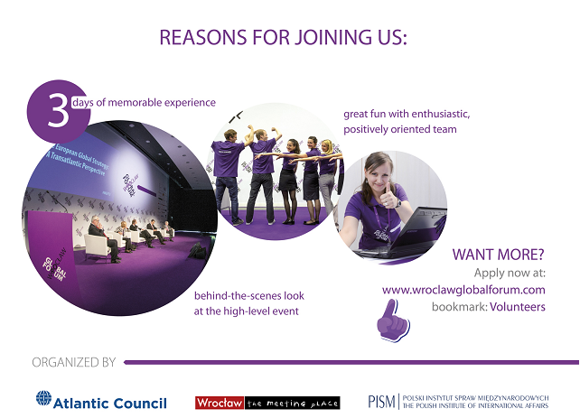Wrocław Global Forum szuka wolontariuszy - ostatni dzień na zgłoszenie