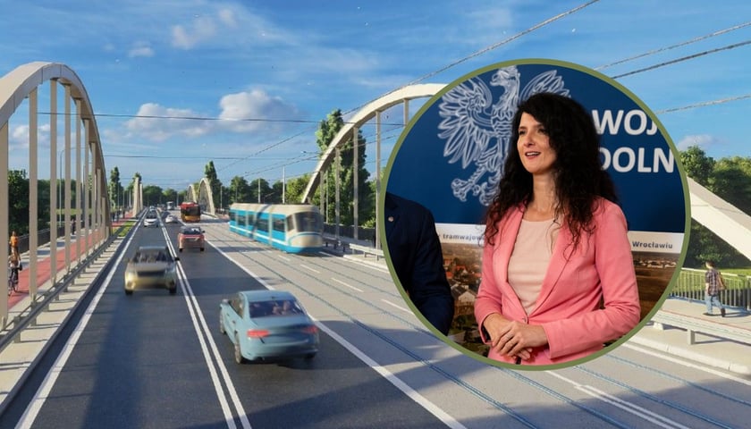 Wojewoda Dolnośląska Anna Żabska przekazała prezydentowi Wrocławia Jackowi Sutrykowi zezwolenie na realizację inwestycji drogowej - na budowę tramwaju na Swojczyce