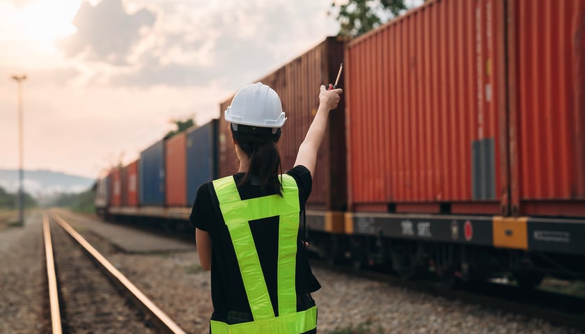 Pociąg towarowy, zdjęcie ilustracyjne