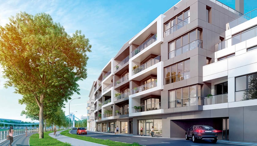 Nowy apartamentowiec nad Odrą