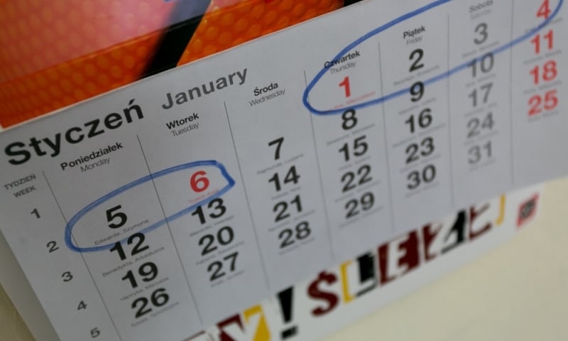 Dni wolne od pracy w 2015 roku