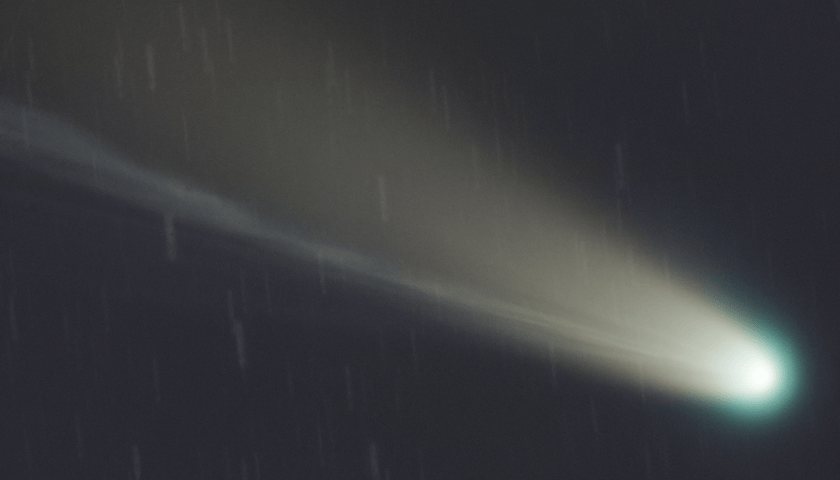 Kometa Lemmon, czyli C/2025 A6) sfotografowana na południe od Góry Śląskiej