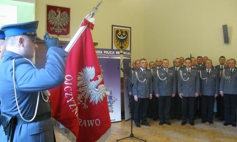 Ślubowanie nowych policjantów