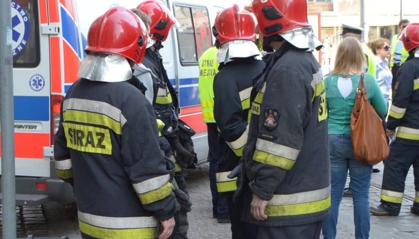 Pożar w lakierni Volvo