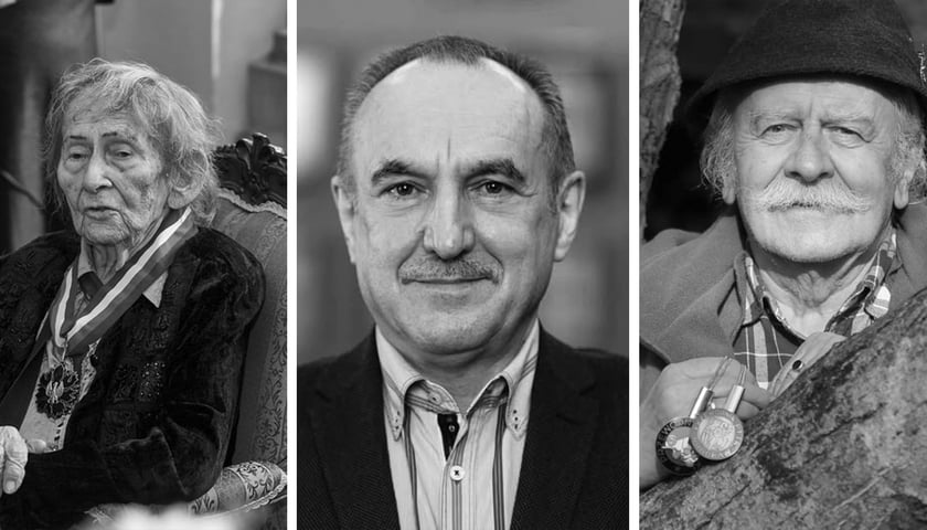 od lewej: Urszula Kozioł, Wojciech Adamski, Bronisław Zathey