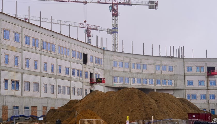 Nowy Szpital Onkologiczny budowany przy ul. Hipokratesa