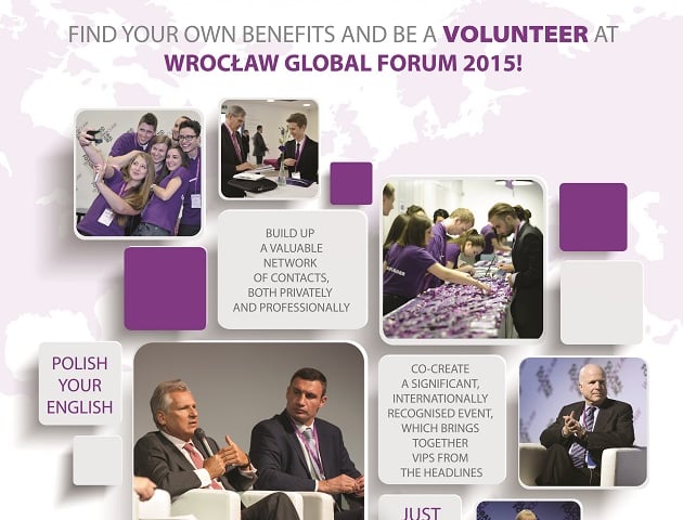 Wrocław Global Forum 2015 - zostań wolontariuszem