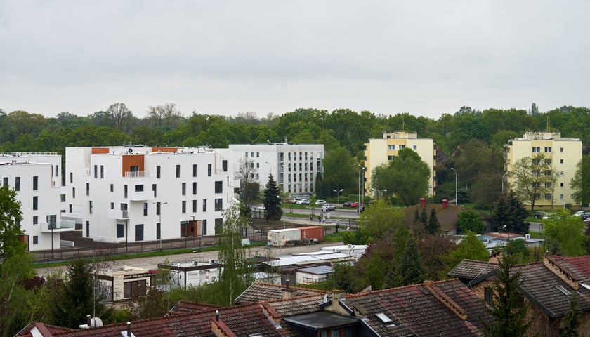 Bartoszowice z lotu ptaka, zdjęcie ilustracyjne