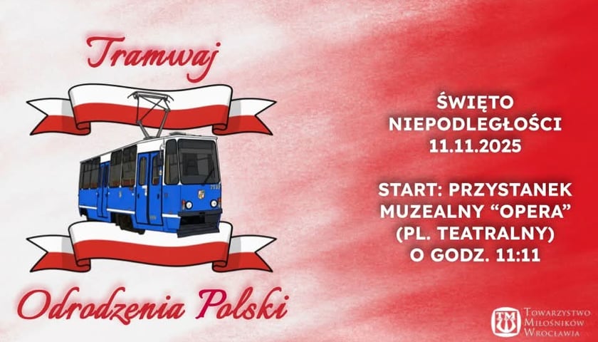 Tramwaj Odrodzenia Polski. Święto Niepodległości 11.11.2025 r. - plakat wydarzenia
