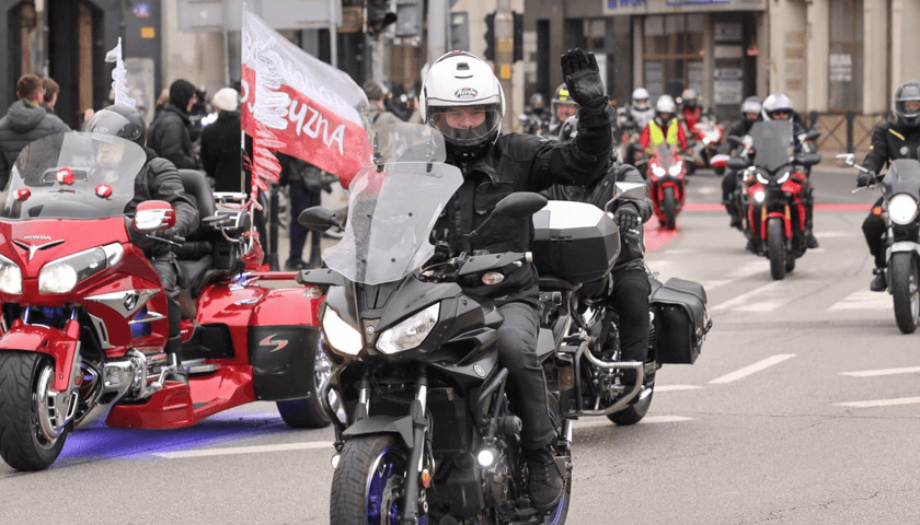Kawalkada motocykli z okazji Święta Niepodległości we Wrocławiu, 11 listopada 2025