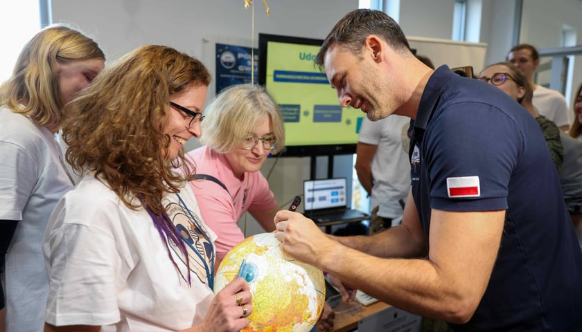 Spotkanie z polskim astronautą dr Sławoszem Uznańskim-Wiśniewskim na Uniwersytecie medycznym we Wrocławiu, 12 listopada 2025