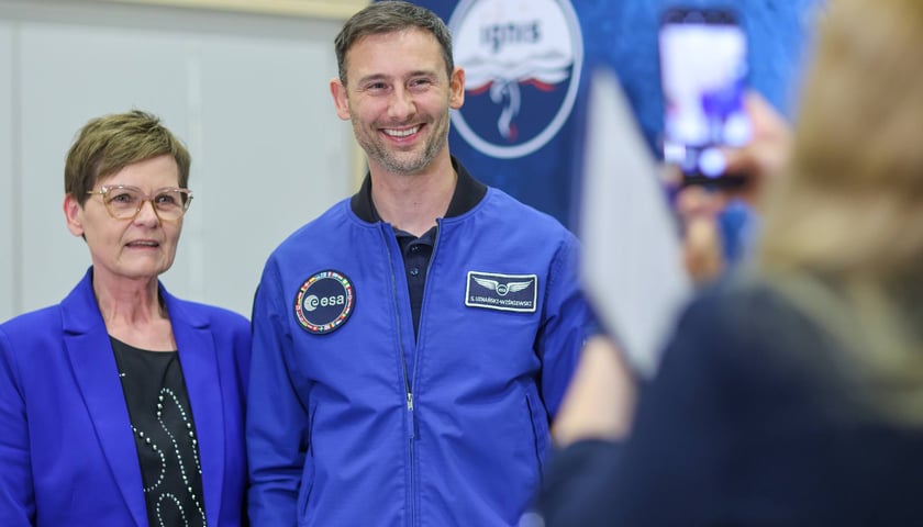 Spotkanie z polskim astronautą dr Sławoszem Uznańskim-Wiśniewskim na Uniwersytecie medycznym we Wrocławiu, 12 listopada 2025