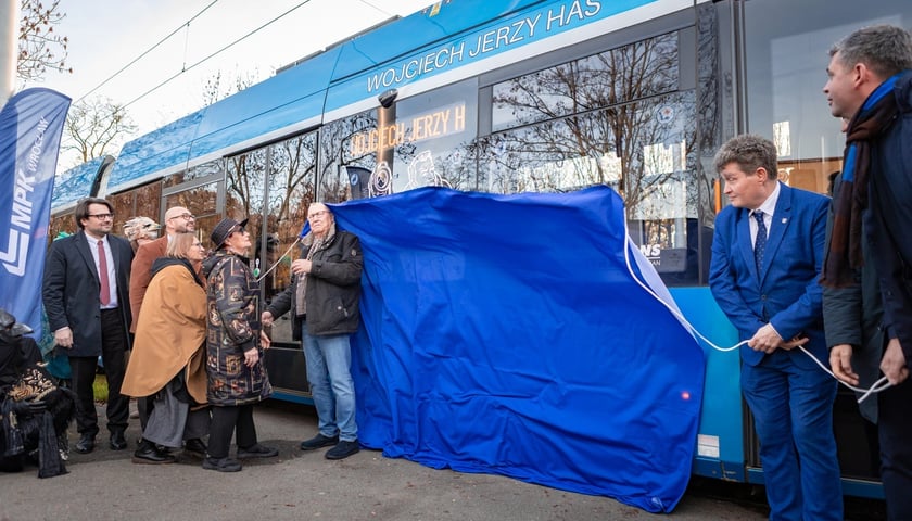 Uroczystość nadania tramwajowi MPK Wrocław imienia Wojciecha Jerzego Hasa&nbsp;