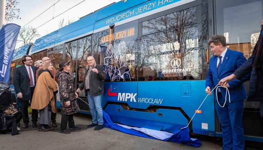 Uroczystość nadania tramwajowi MPK Wrocław imienia Wojciecha Jerzego Hasa&nbsp;