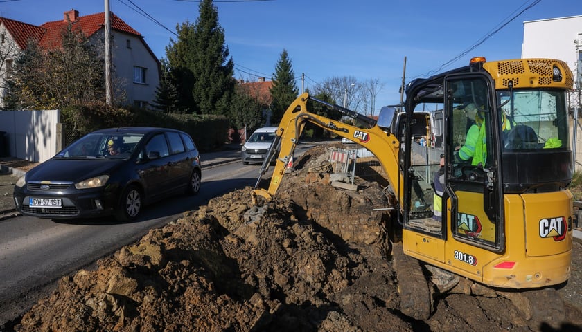 Przebudowa ulicy Wilkszyńskiej - zdjęcie z początku listopada