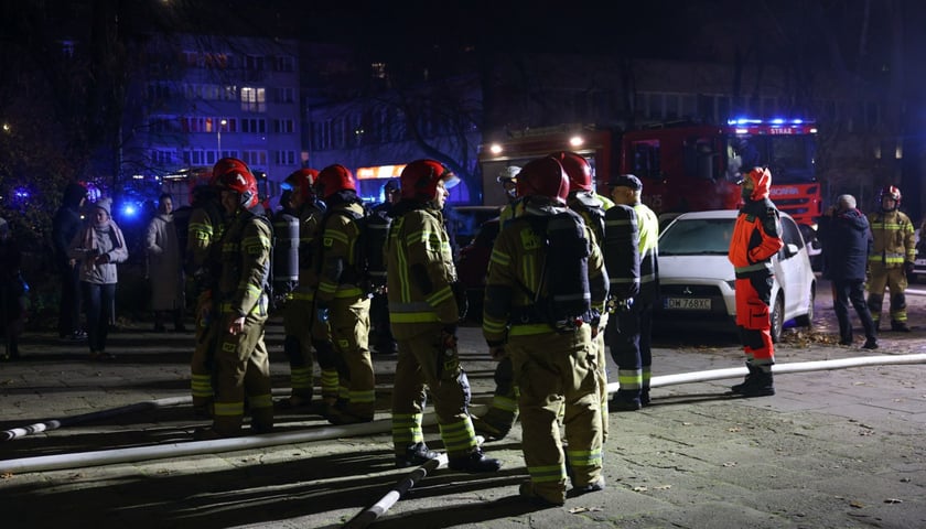 Pożar przy ul. Kruszwickiej - akcja służb