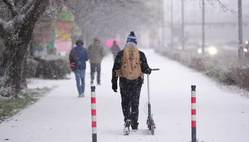 Pierwszy śnieg we Wrocławiu, 24.11.2025