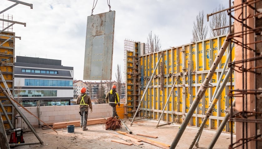 Budowa Zespołu Szkolno-Przedszkolnego przy ul. Zwycięskiej, październik 2024