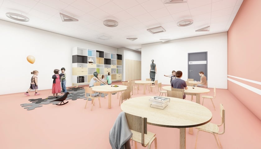 Wizualizacja przedszkola przy ul. Rogowskiej